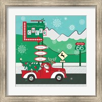 Retro Santa Driving II Fine Art Print