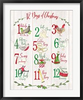 12 Days of Christmas sign Fine Art Print