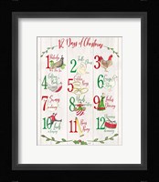 12 Days of Christmas sign Fine Art Print