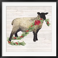 Christmas on the Farm V Sheep Fine Art Print