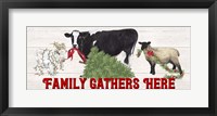 Christmas on the Farm - Family Gathers Here Fine Art Print