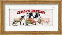 Christmas on the Farm - Seasons Greetings Fine Art Print