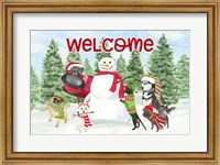 Dog Days of Christmas - Welcome Fine Art Print