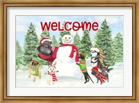 Dog Days of Christmas - Welcome Fine Art Print