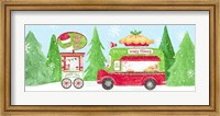 Food Cart Christmas panel I Fine Art Print