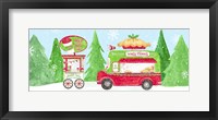 Food Cart Christmas panel I Fine Art Print