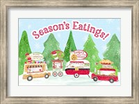 Food Cart Christmas - Seasons Eatings Fine Art Print