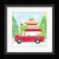 Food Cart Christmas III Mrs Clause Pies Framed Print