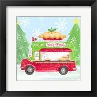 Food Cart Christmas III Mrs Clause Pies Framed Print