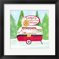 Food Cart Christmas IV Santas Milk and Cookies Fine Art Print