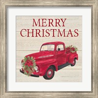 Home for the Holidays - Red Truck Fine Art Print