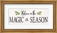 Peaceful Christmas - Magic of the Season horiz black text Fine Art Print