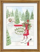 Sleigh Bells Ring - Skating Pond Fine Art Print