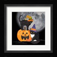 Fright Night Friends I Black Cat Framed Print