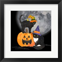 Fright Night Friends I Black Cat Framed Print