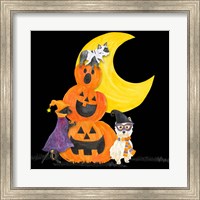 Fright Night Friends IV Pumpkin Stack Fine Art Print