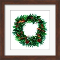 Christmas Hinterland IV Wreath Fine Art Print