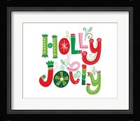 Festive Lettering - Holly Jolly Fine Art Print