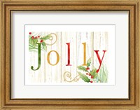 Jolly Whitewash Wood sign Fine Art Print