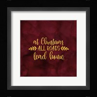 All that Glitters for Christmas I-All Roads Framed Print
