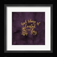 All that Glitters for Christmas II-Comfort and Joy Framed Print