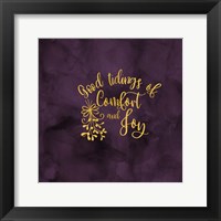All that Glitters for Christmas II-Comfort and Joy Framed Print