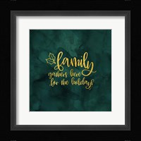 All that Glitters for Christmas III-Family Gathers Framed Print