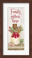 Christmas Kitchen panel I-Family Gathers Fine Art Print