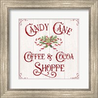 Vintage Christmas Signs I-Candy Cane Coffee Fine Art Print