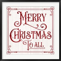 Vintage Christmas Signs IV-Merry Christmas Fine Art Print