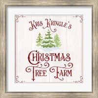 Vintage Christmas Signs VI-Tree Farm Fine Art Print