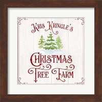 Vintage Christmas Signs VI-Tree Farm Fine Art Print