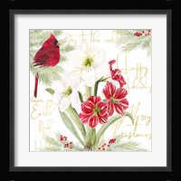 Merry Amaryllis II Framed Print