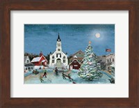 Christmas Scene-Moon Fine Art Print