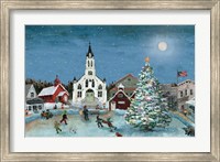 Christmas Scene-Moon Fine Art Print