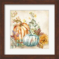 Watercolor Harvest Pumpkin I Fine Art Print