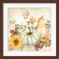 Watercolor Harvest Pumpkin II Fine Art Print