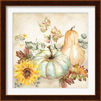 Watercolor Harvest Pumpkin II Fine Art Print