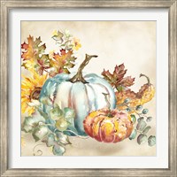 Watercolor Harvest Pumpkin III Fine Art Print