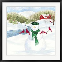 Snowman Christmas II Fine Art Print