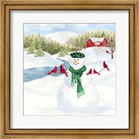 Snowman Christmas II Fine Art Print