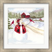 Snowman Christmas III Fine Art Print