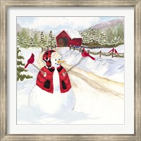 Snowman Christmas III Fine Art Print