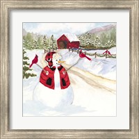 Snowman Christmas III Fine Art Print