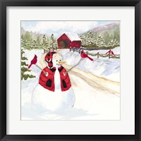 Snowman Christmas III Fine Art Print