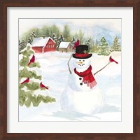 Snowman Christmas IV Fine Art Print