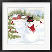Snowman Christmas IV Fine Art Print