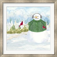 Snowman Christmas V Fine Art Print