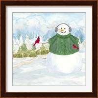 Snowman Christmas V Fine Art Print