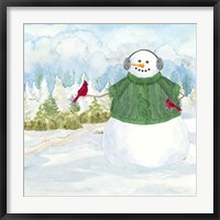 Snowman Christmas V Fine Art Print